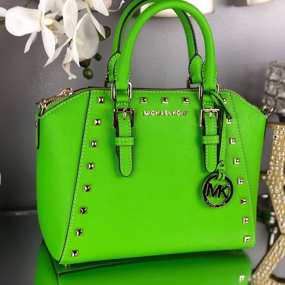 Michael Kors Ciara Studded Messenger Satchel - Picture 7 of 8